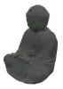 Product image 3 of the product “Sitting buddha, Japanese, Form stone, carved, handcrafted& coloured grey ”